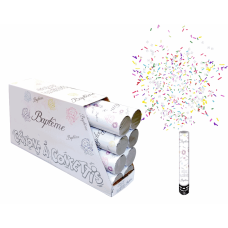 Canon à confettis Bapteme multicolore 40 cm